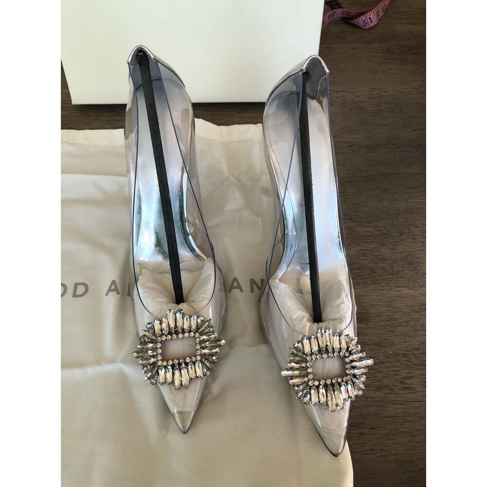Good American Cinder-F**king-Rella Pump in Glass - 11.5